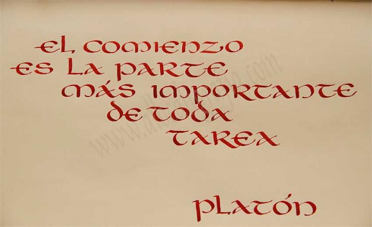 Phrase of Plato: The start in the most important task of all