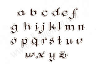 Sample letter strokes to foundational