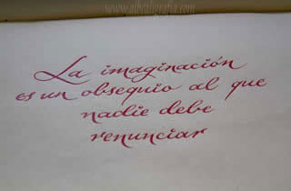 Calligraphic text imagination is a gift that no one should give up